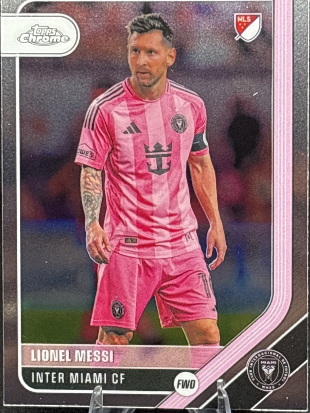 Topps Chrome Inter Miami CF Lionel Messi Soccer Trading Card